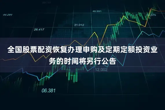 全国股票配资恢复办理申购及定期定额投资业务的时间将另行公告
